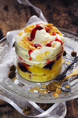 Trifle aux mangues pour finir mon menu de fête très Brit'Food pour Marque Repère !