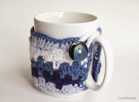 cozy mug blue wool gradient by Cocoflower