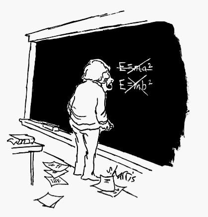 Einstein cartoon