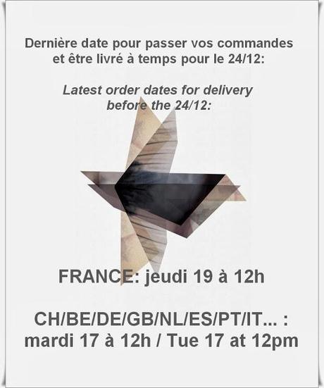 Date limite de commande / Latest order date