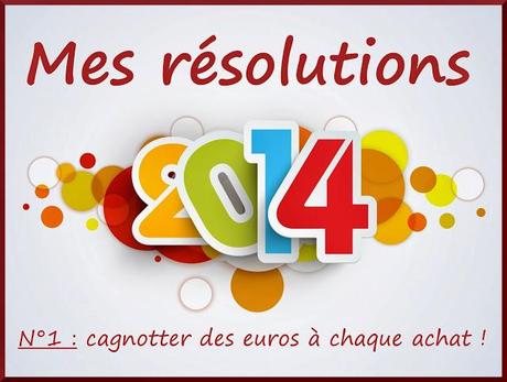Résolution 2014 n°1 : A chaque achat, des euros tu cagnotteras : merci le Cashback !