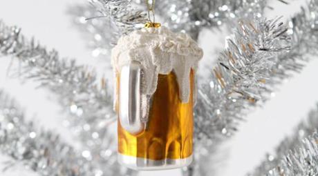 Pinte de bière en déco de Noël