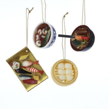 Asian Food Christmas Ornaments