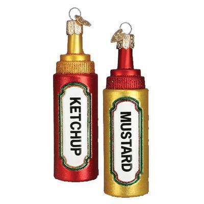 Ketchup or Mustard Squeeze Bottle Christmas Ornament