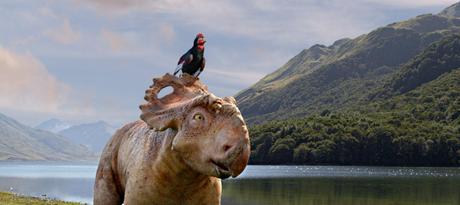 Sur la terre des dinosaures, le film 3D - Photo Patchi et Alex