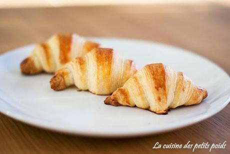 Mini croissants feuilletés briochés