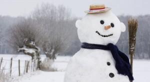 Bonhomme de neige avec balais