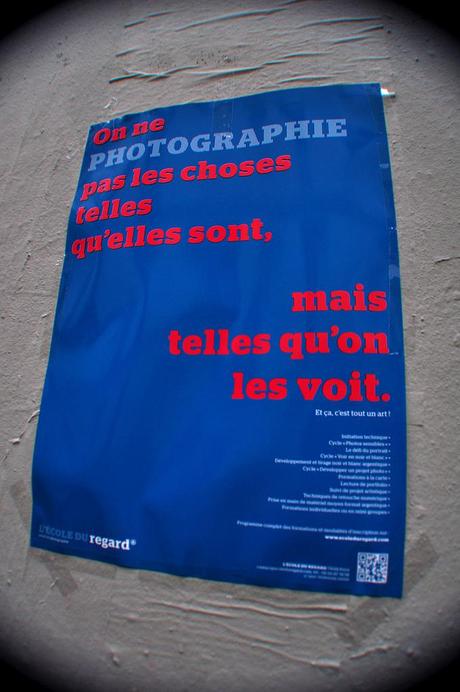 On ne PHOTOGRAPHIE pas les choses telles qu'elles sont, mais telles qu'on les voit