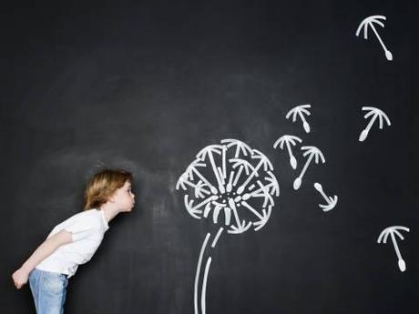 Tableau d'école dans une chambre d'enfant