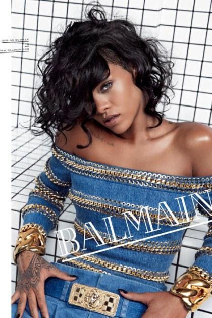 Rihanna Balmain SS14