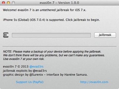 Evasi0n 7 Jailbreak iOS 7 Jailbreak iOS7 : Attention tout de même...