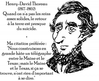 webzine,zébra,gratuit,bd,fanzine,bande-dessinée,antistyle,littéraire,critique,littérature,portrait,écrivain,caricature,citation,henry-david thoreau,maine,texas,télégraphe,retour à la terre