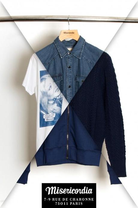 Chemise à poche en jean à boutons pression / tee-shirt graphique photo vintage / gros pull en alpaga tissage original et sweat zippé pour homme
