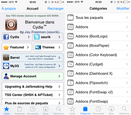 Cydia iOS 7