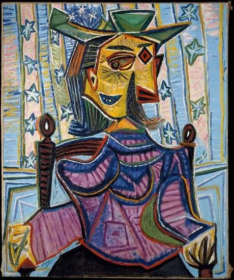 Dora maar in an armchair de Picasso