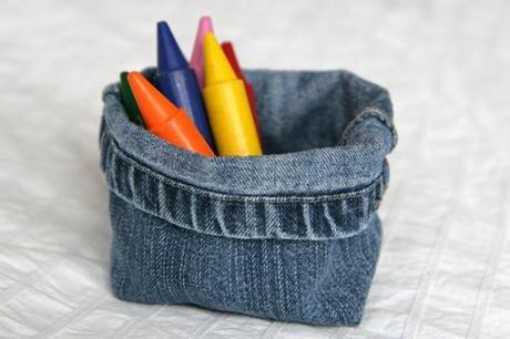 vide poche denim Recyclez des jeans pour fabriquer des vide poche utiles!