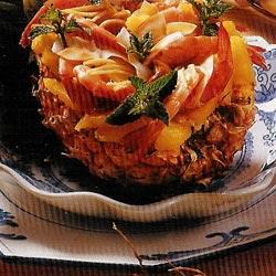 Salade d'ananas aux crevettes