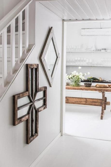 Les contrastes dans un appartement en Finlande.