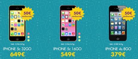 Dernier Jour pour bénéficier de 50 € remboursés sur l'iPhone 5C et 4S...