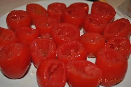 Tomates cerises aux crevettes
