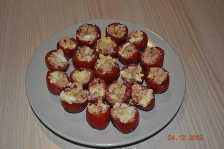 Tomates cerises aux crevettes