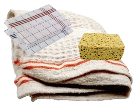 Serpillière-éponge-torchons