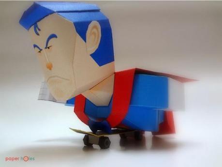 Suppaman Flying On Skateboard