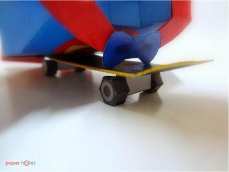 Suppaman Flying On Skateboard