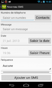 SMS Planifié envoi sms voeux automatiquement