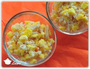Salade crabe et mangue