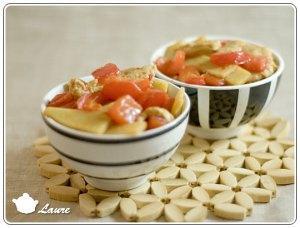 Dinde aux poivrons et aux bambous