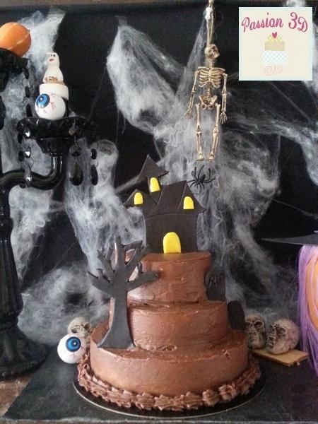 Gâteau halloween - victoria sponge cake -