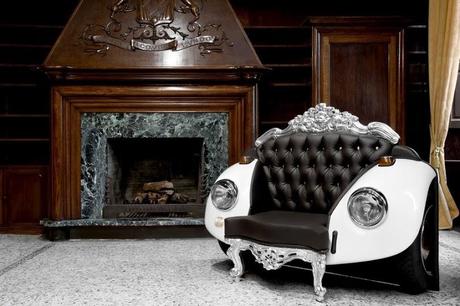 Mélange D'éléments baroques  et Art Car: Glamour Beettle