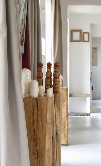 Du bois dans la maison en mode design nature