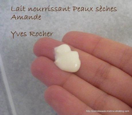 Lait nourrissant amande Yves Rocher, une jolie trouvaille