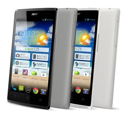 CES 2014 : Smartphone 5 pouces Android Acer Liquid Z5 Duo à moins de 170 €