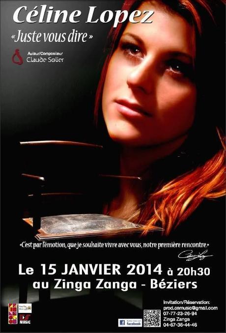 Béziers : Céline Lopez au Zinga Zanga celine lopez