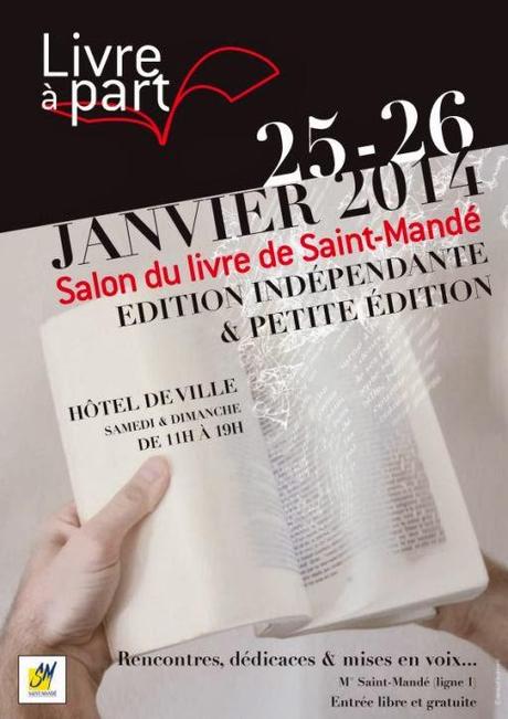 Ma prochaine signature : salon Livre à Part de Saint-Mandé [ici]