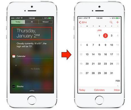 Jailbreak iOS 7: TapTodaysCalendar ouvre l'App Calendrier de votre iPhone sur le CN...