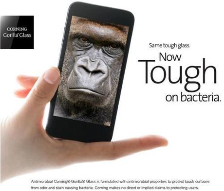 Gorilla Glass antimicrobien