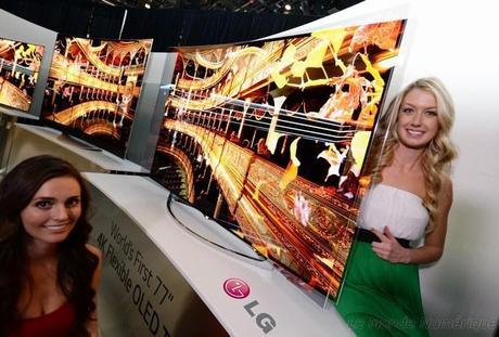 CES 2014 : LG présente aussi une TV OLED pliable ou flexible à la demande