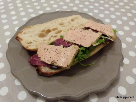 Sandwhich chic au foie gras / Chic foie gras sandwich