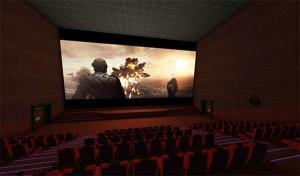 La salle de cinéma virtuelle avec l'Oculus Rift.