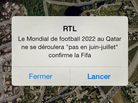 Ni en été, ni au Qatar ?