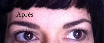 sourcils après
