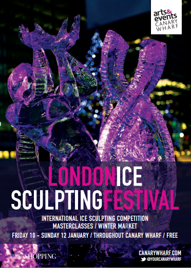 Festival sculpture de glace Londres 2014