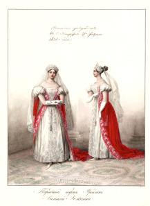 Robes de cérémonie des Dames de la cour de la Grande-Duchesse