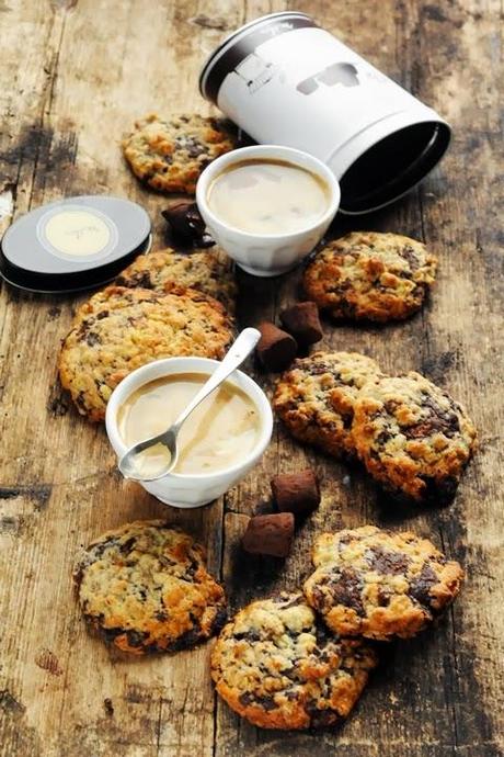 Cookies aux truffes à la banane et aux noix parce que finalement je ne savais pas quoi faire de mes truffes…