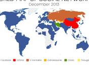 carte monde médias sociaux, version 2014