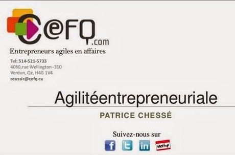 Agilité entrepreneuriale - par Patrice Chesse